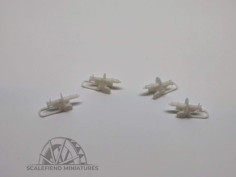 1/72 Soviet WWII Maxim PM M1910 machine gun on carriage  x4
