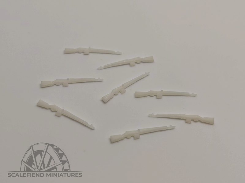 1/72 Soviet WWII SVT40 rifle x8