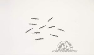 1/72 US M1 Carbine with wooden stock x10