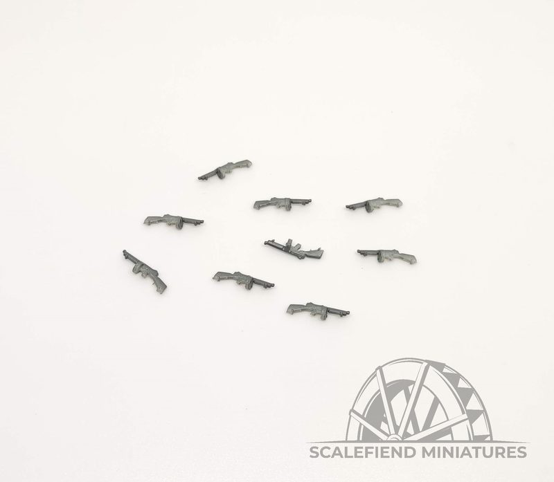 1/72 US Thompson with drum magazine x8