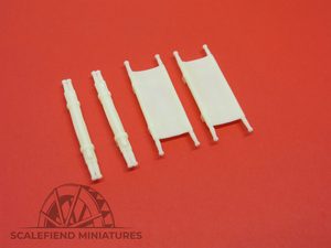 1/72 WWII US Stretchers - laid out and rolled up