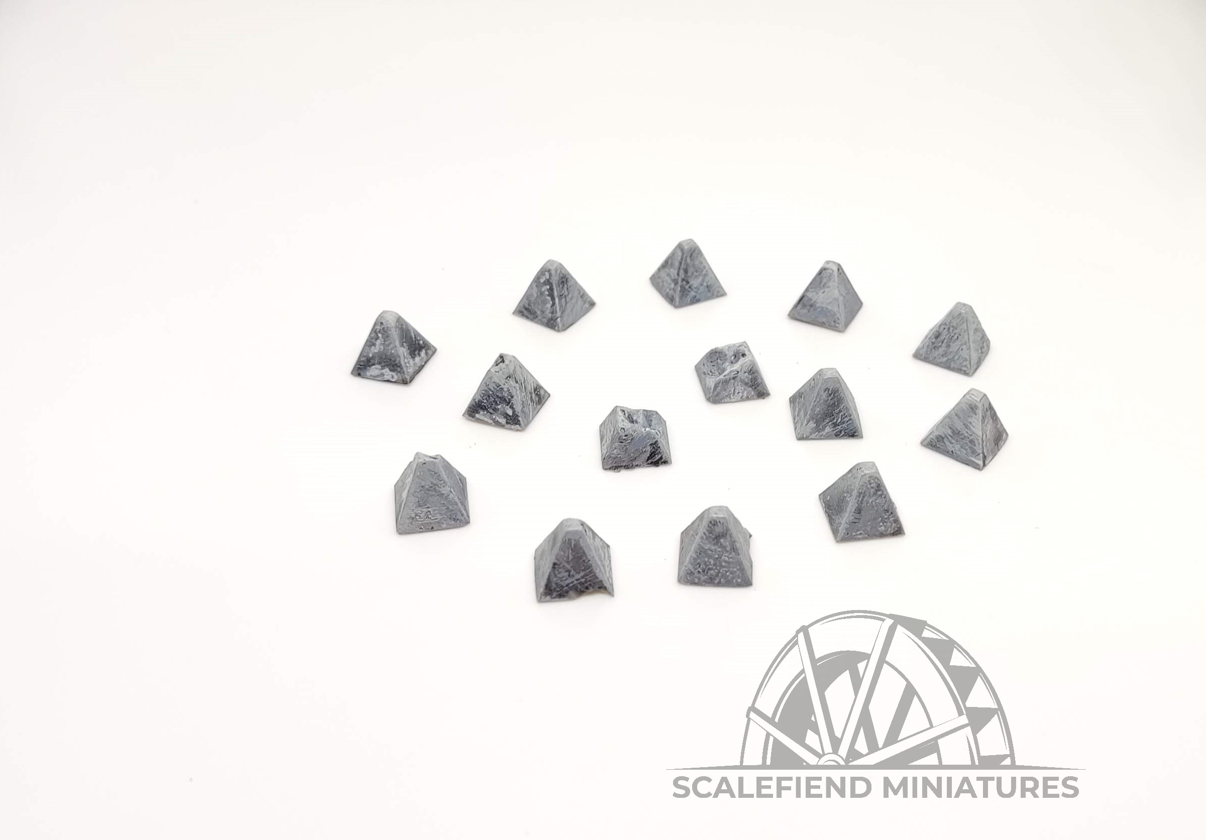 1/144 (12mm) Dragon's teeth tank obstacles- small and large image 1