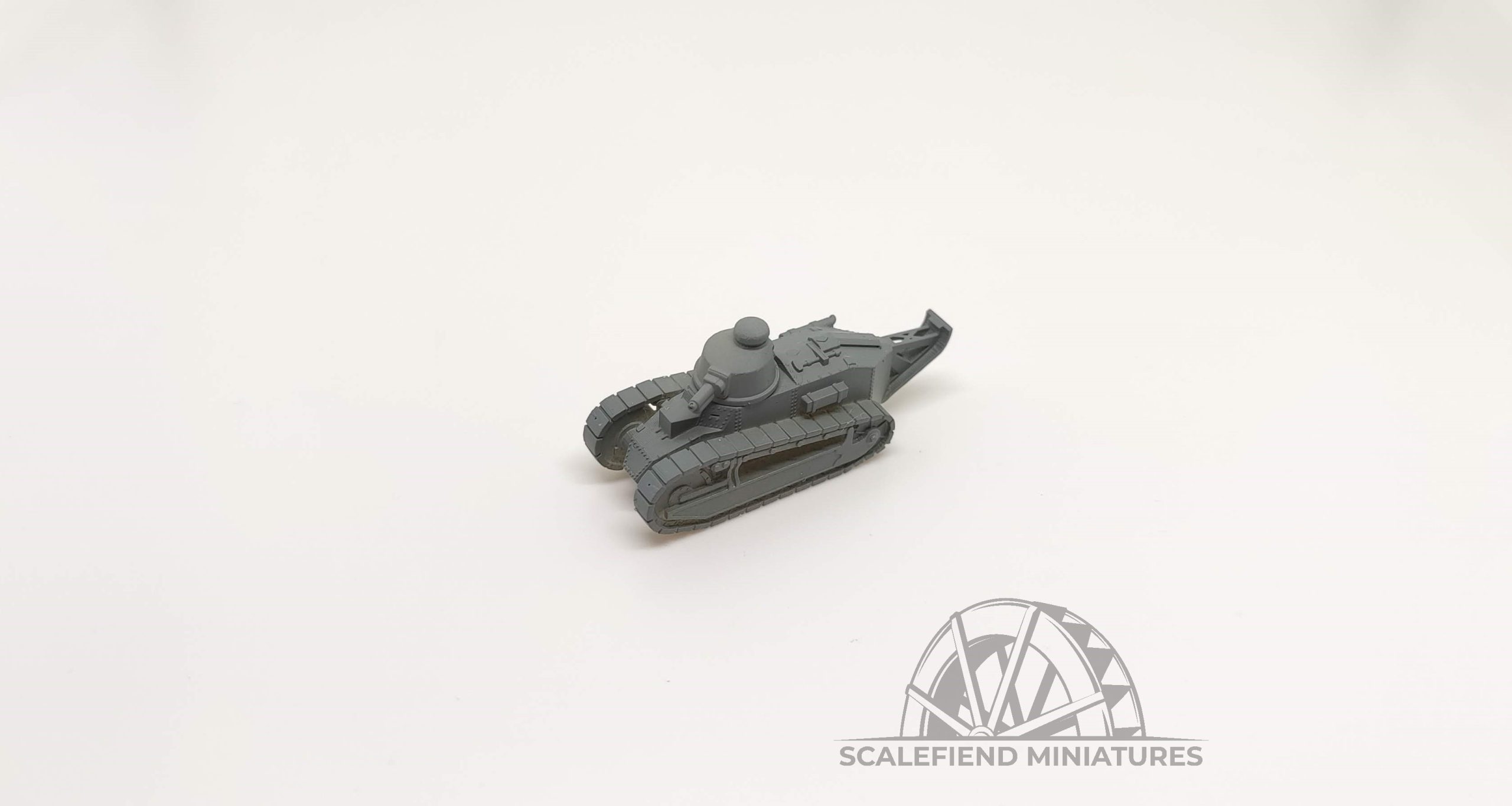 1/144 (12mm) French FT-17 Tank with cannon turret image 1