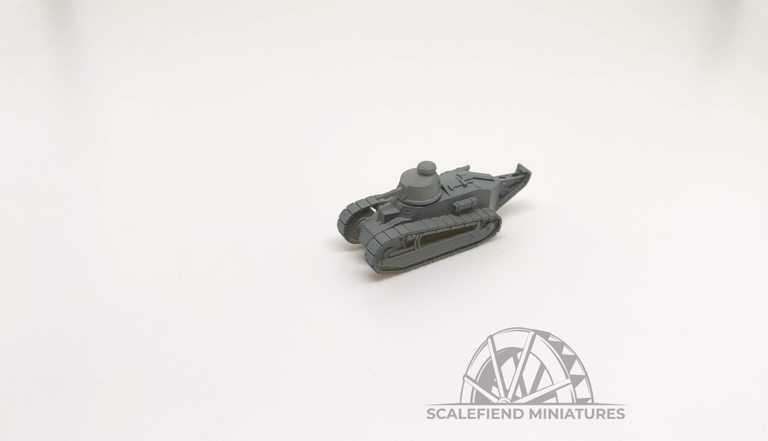 1/144 (12mm) French FT-17 Tank with MG turret image 1