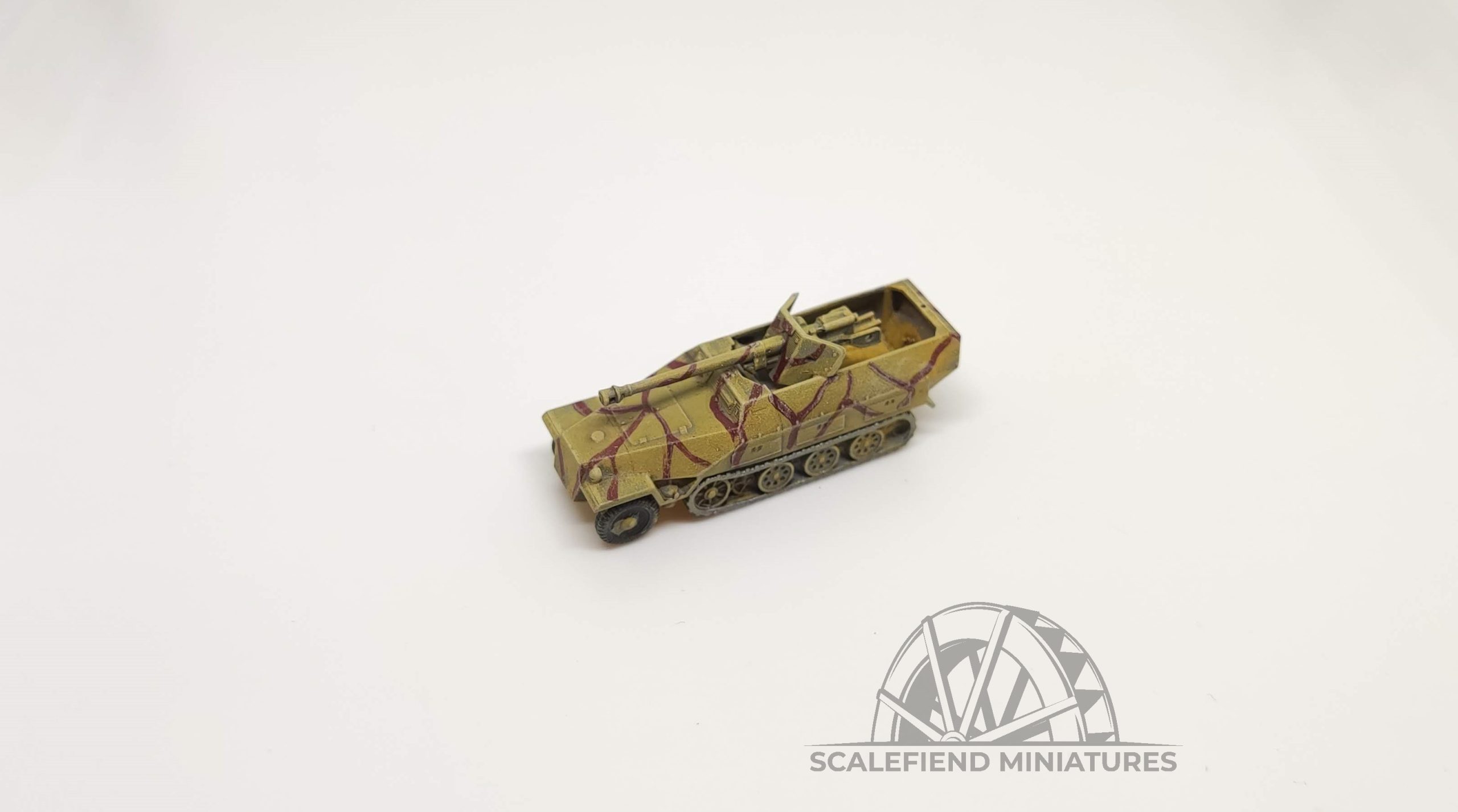 1/100 (15mm) German SDKFZ 251/22 D Pak 40 half track image 2