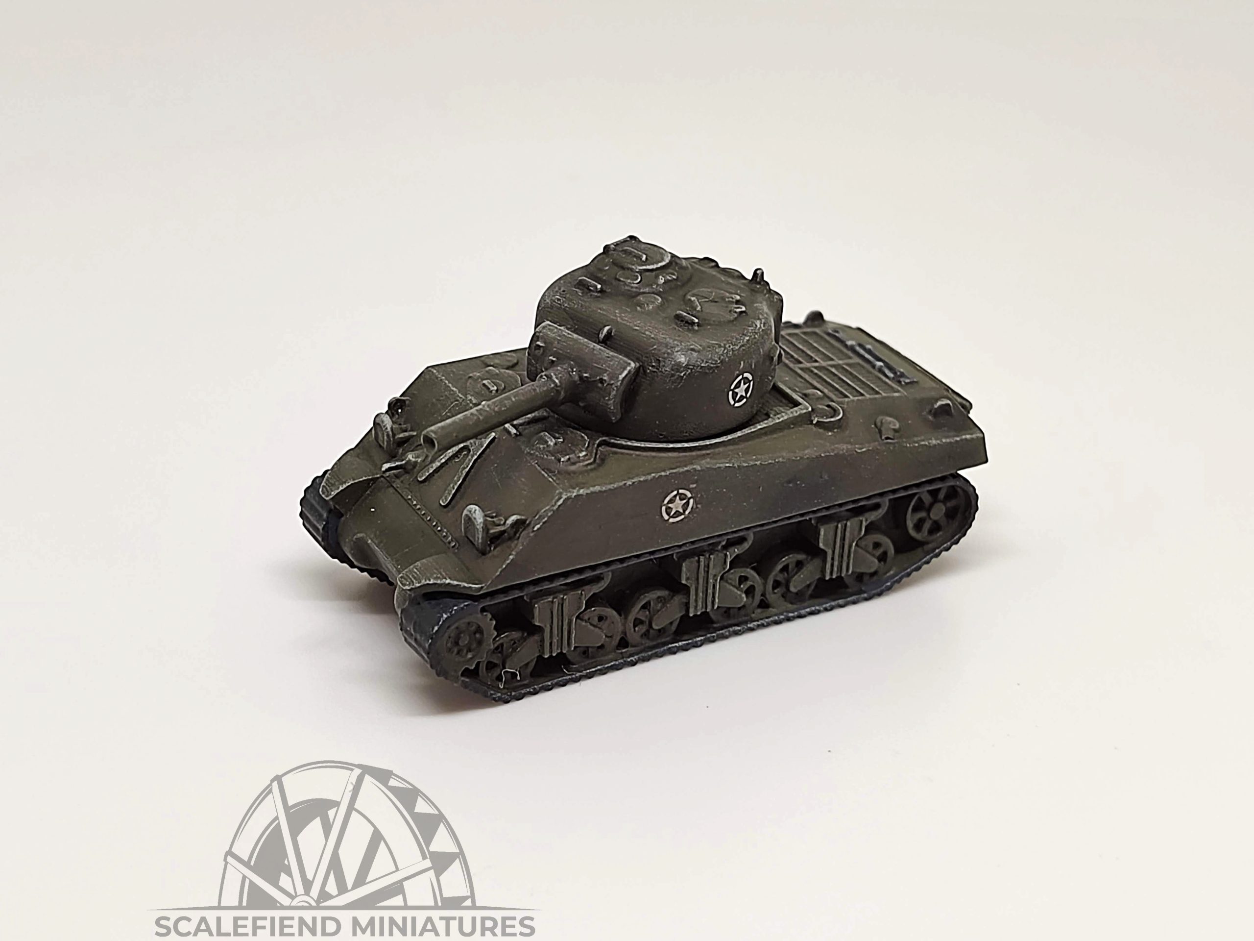 1/100 (15mm) M4A3 Sherman 105mm Tank image 1