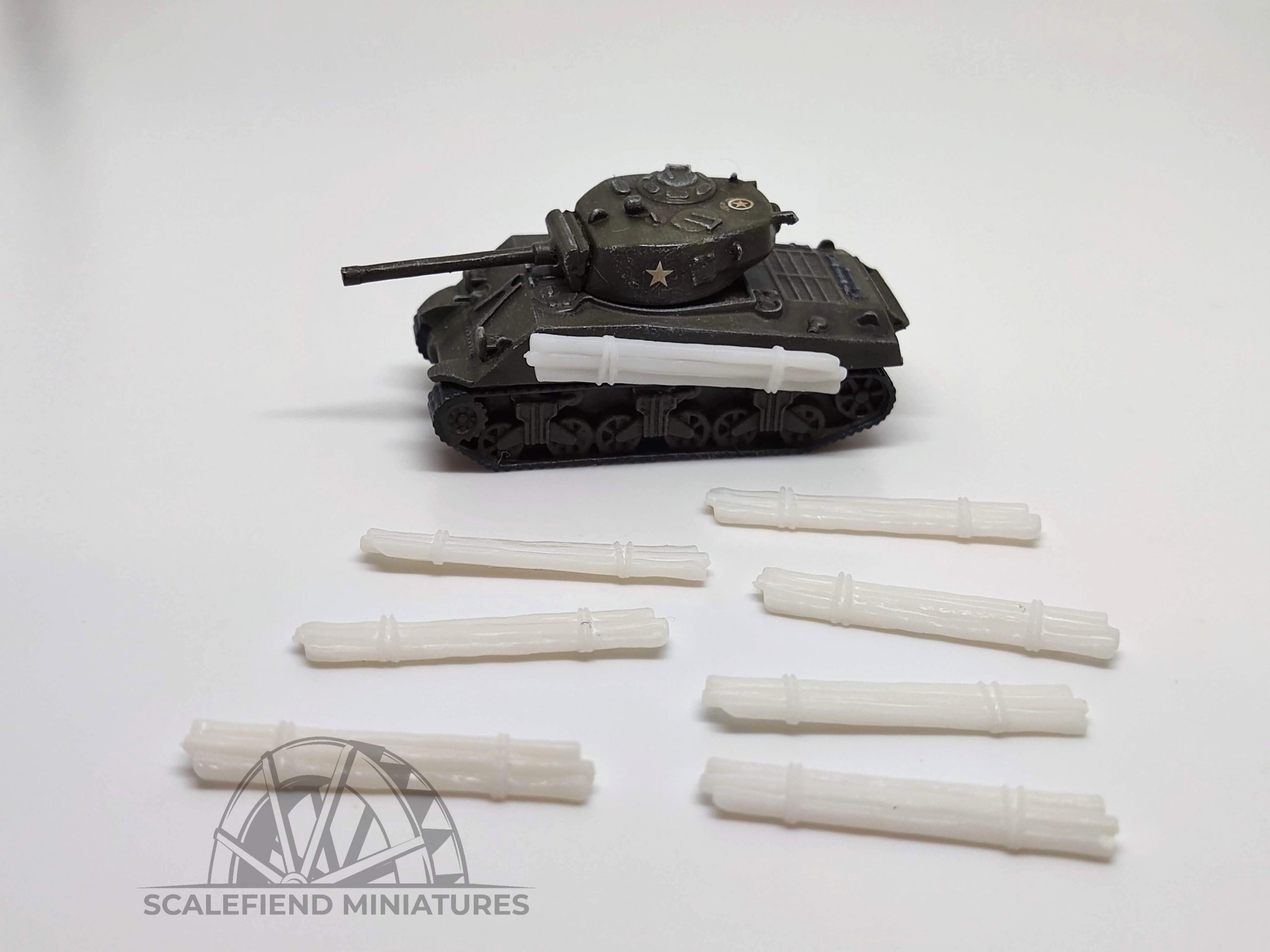 1/144 (12mm) Tank logs side armour - additional log protection image 1