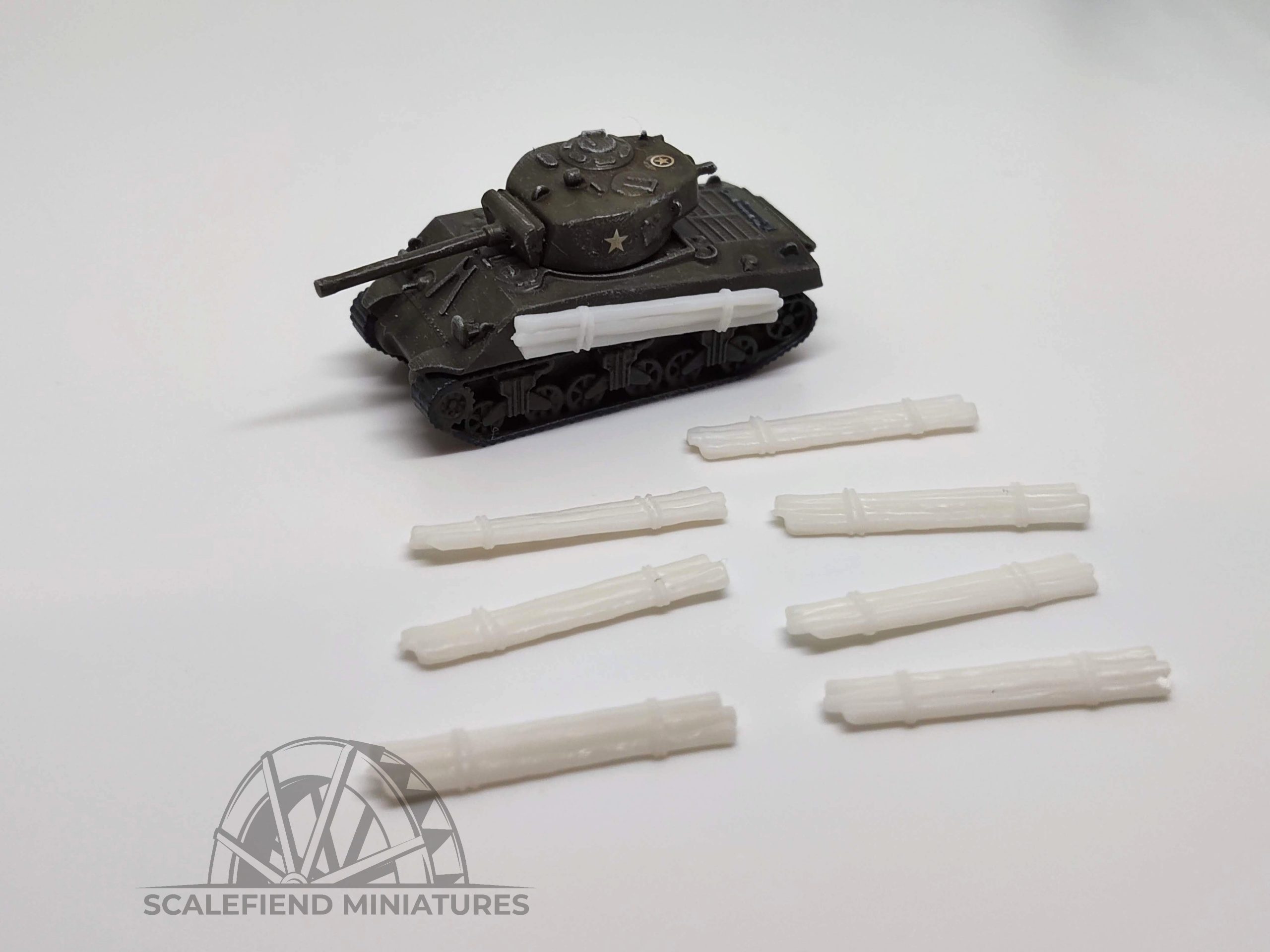 1/144 (12mm) Tank logs side armour - additional log protection image 2