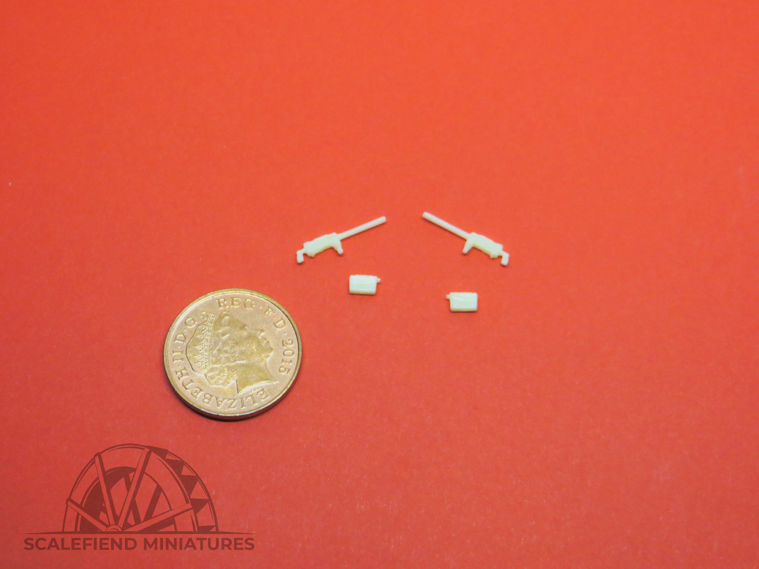 1/72 .30 cal US M1919 Browning machine gun /w vehicle mount x2 image 2