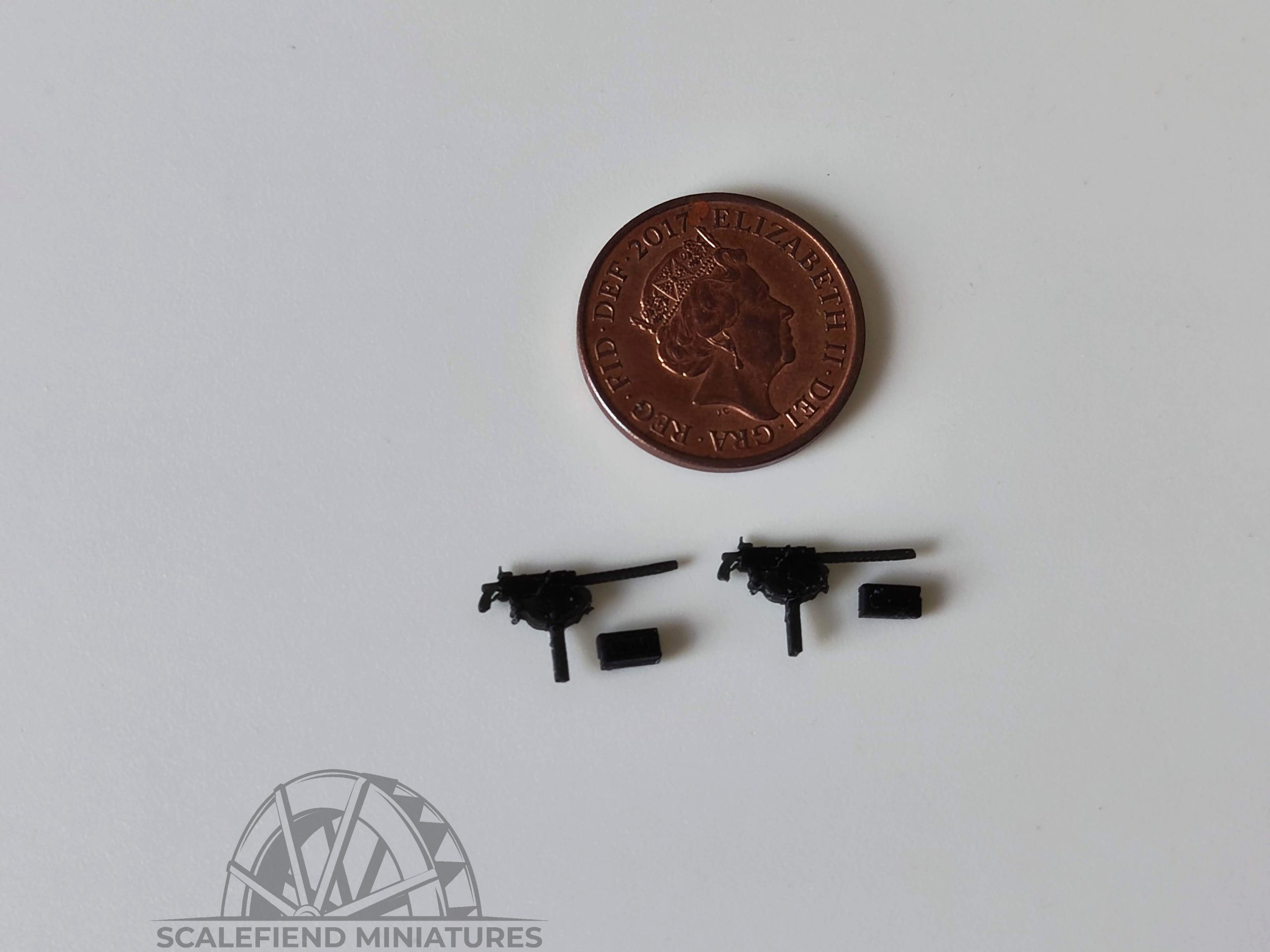 1/72 .30 cal US M1919 Browning machine gun with m20 vehicle mount x2 image 2