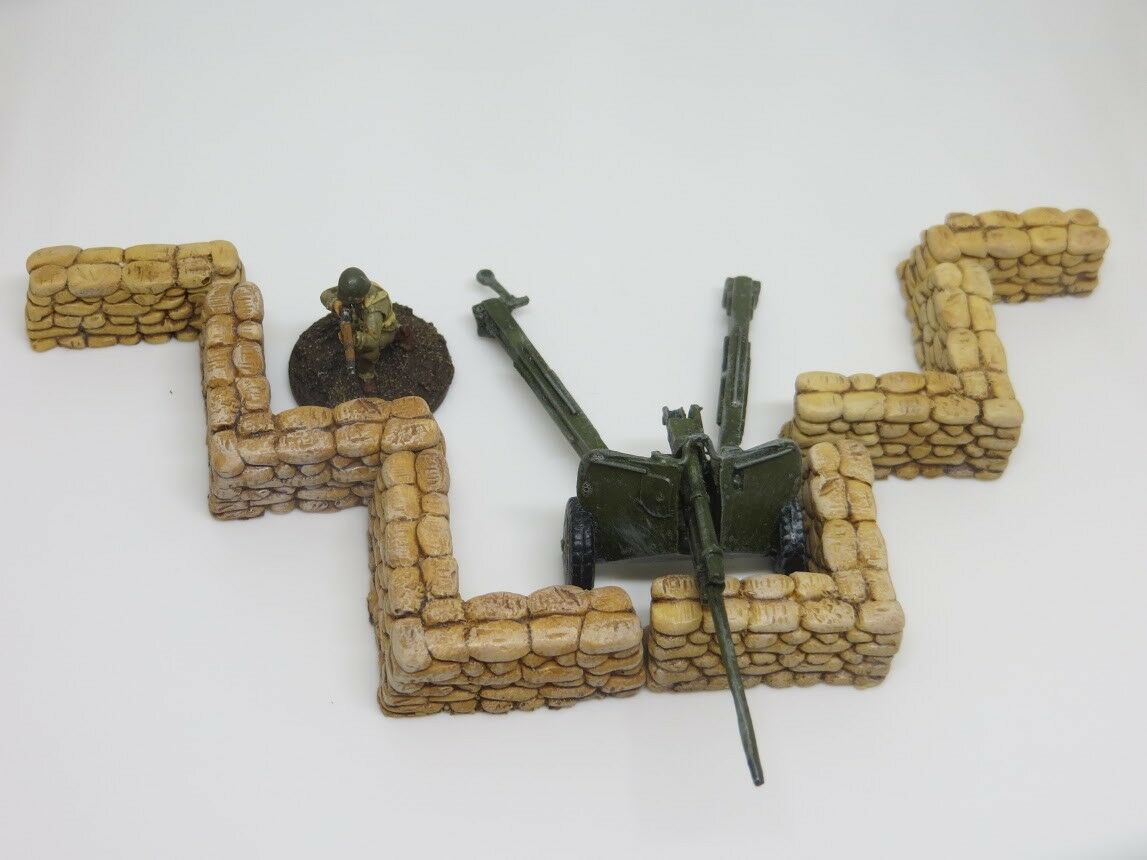 1/72 Resin Sandbag set - corner and straight sections image 3