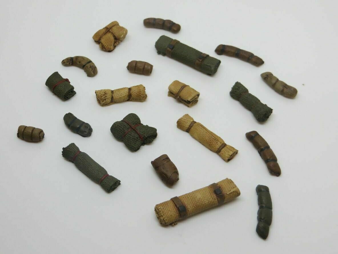 1/72 Stowage set - medium and large rolls & tarps for vehicles etc -pk9 image 5