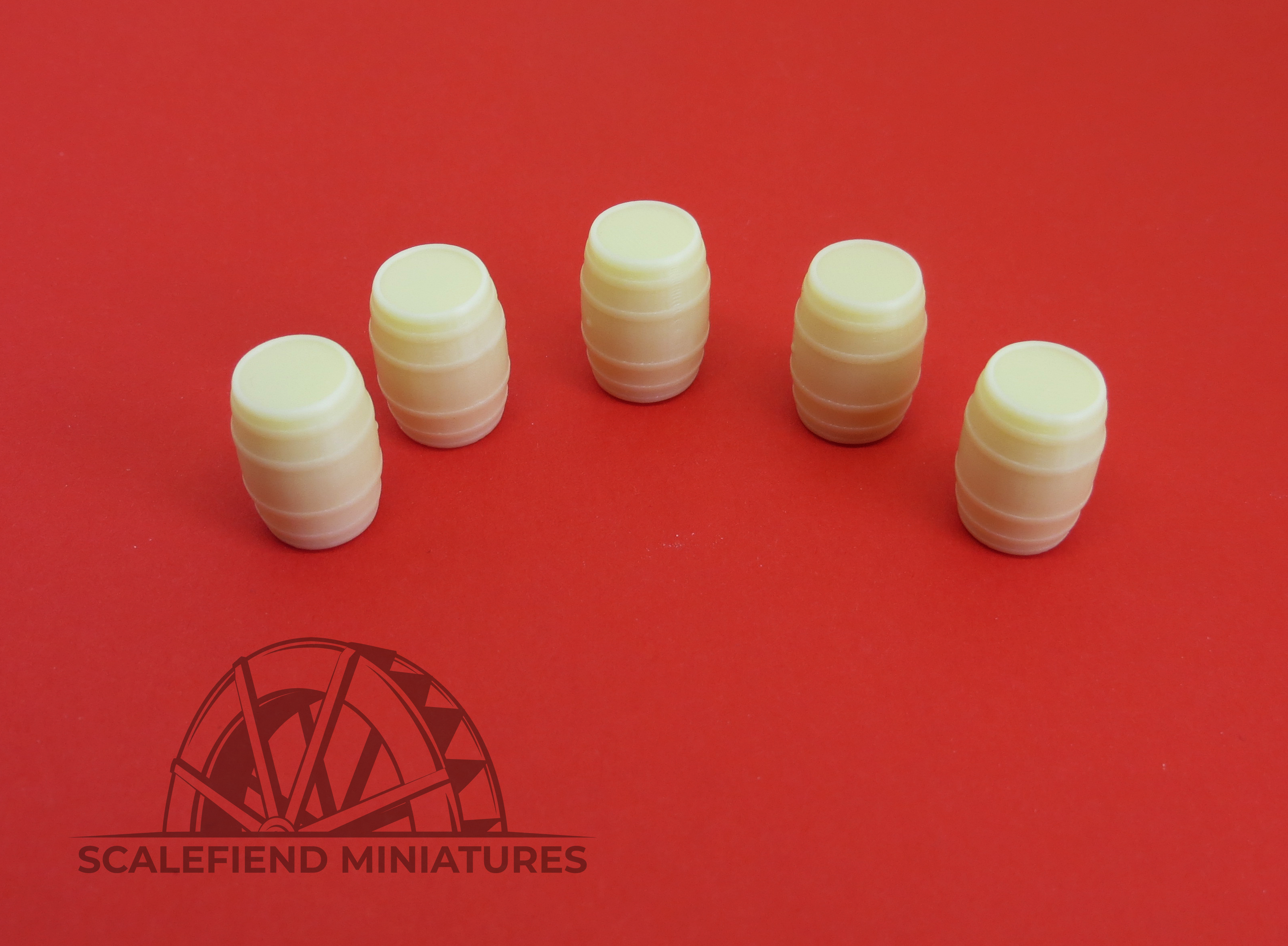 1/72 Wooden Barrels - set of 5 image 1