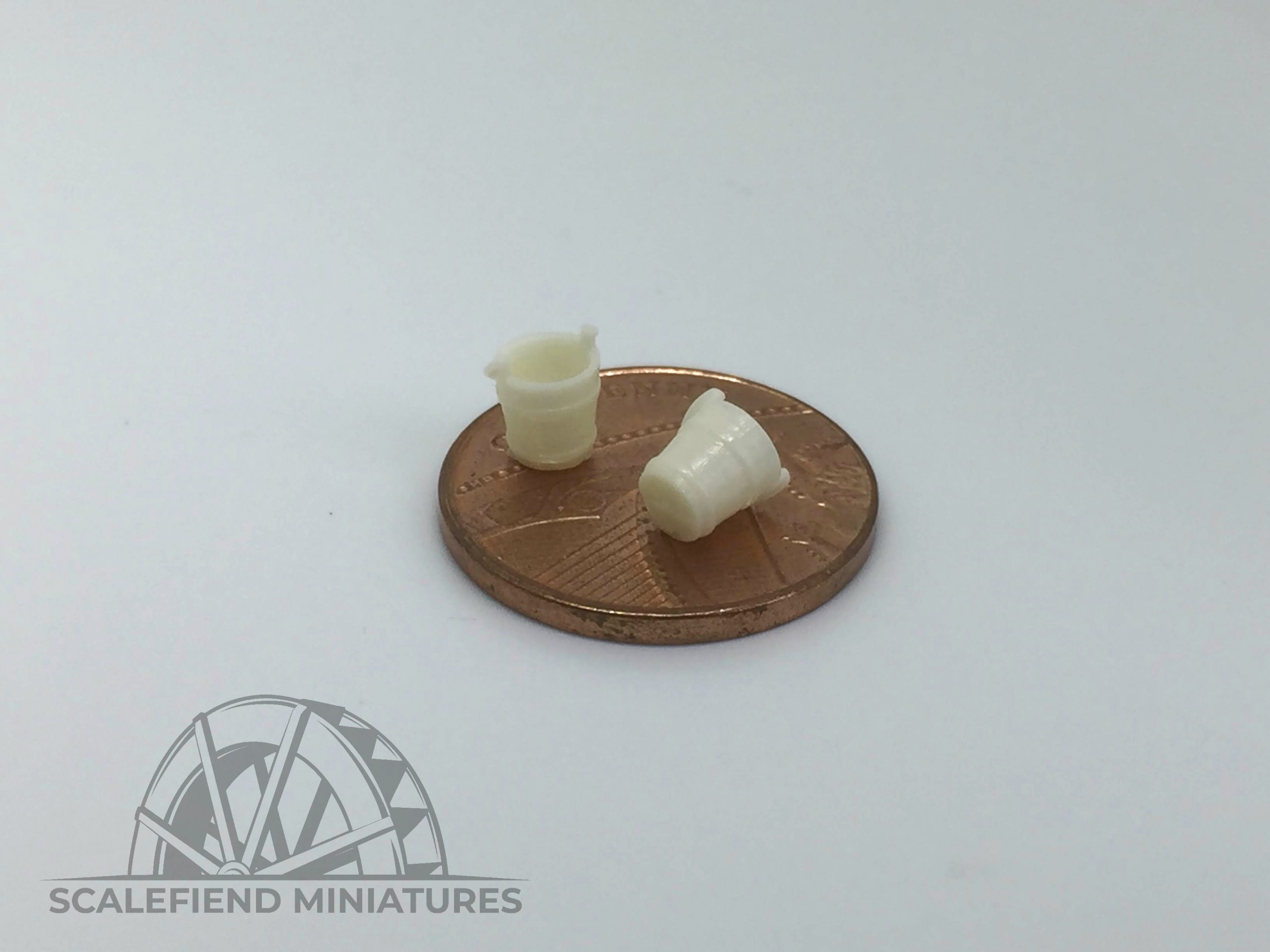 1/72 Wooden Buckets x10 image 1