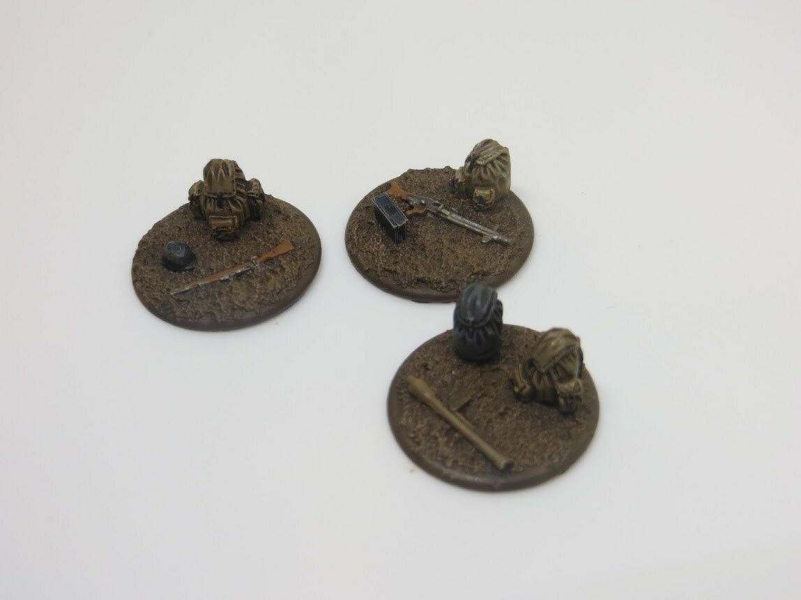 20mm 1/72 German Chain of Command jump off points / markers - 3 pieces image 3