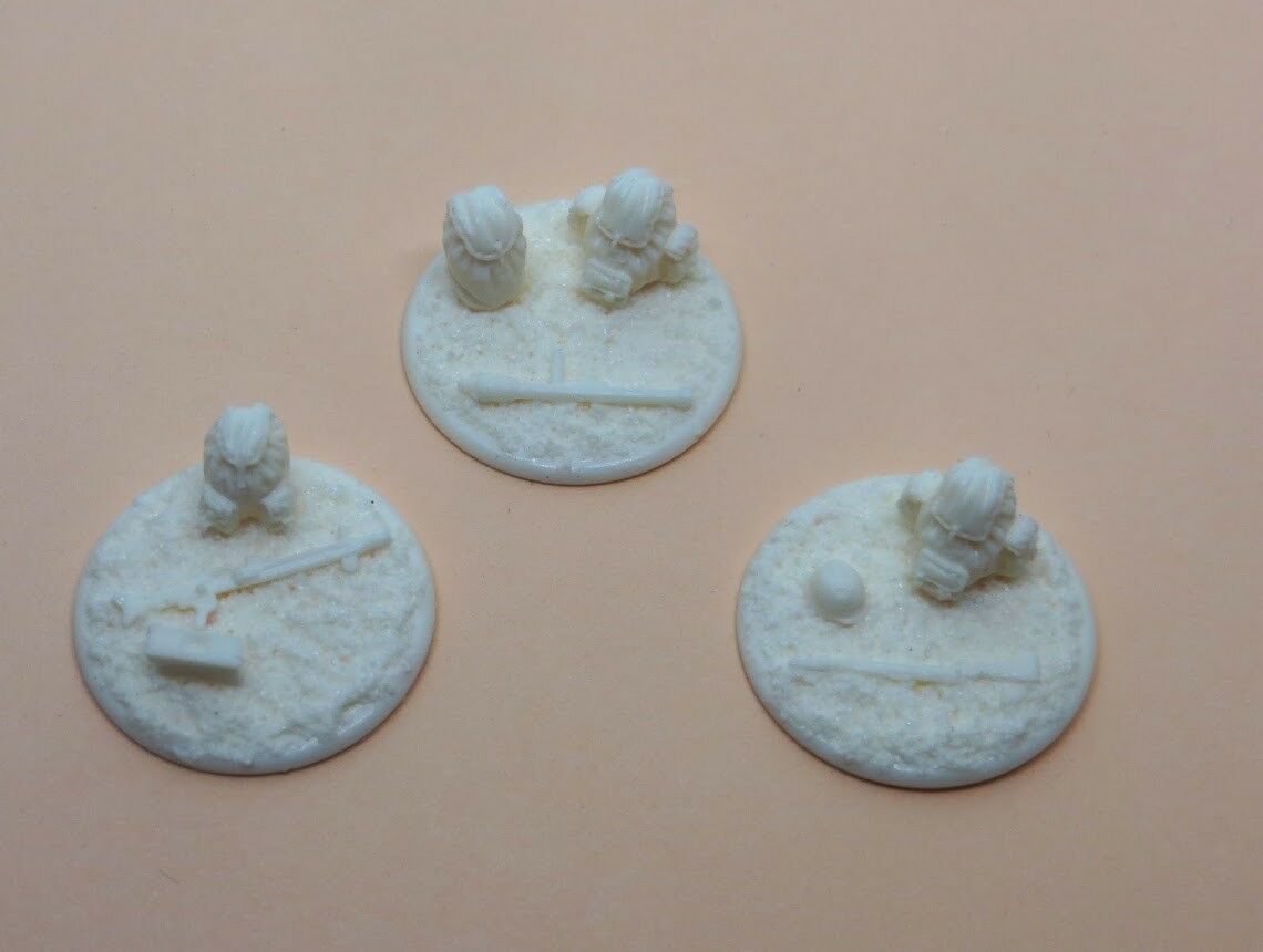 20mm 1/72 German Chain of Command jump off points / markers - 3 pieces image 4