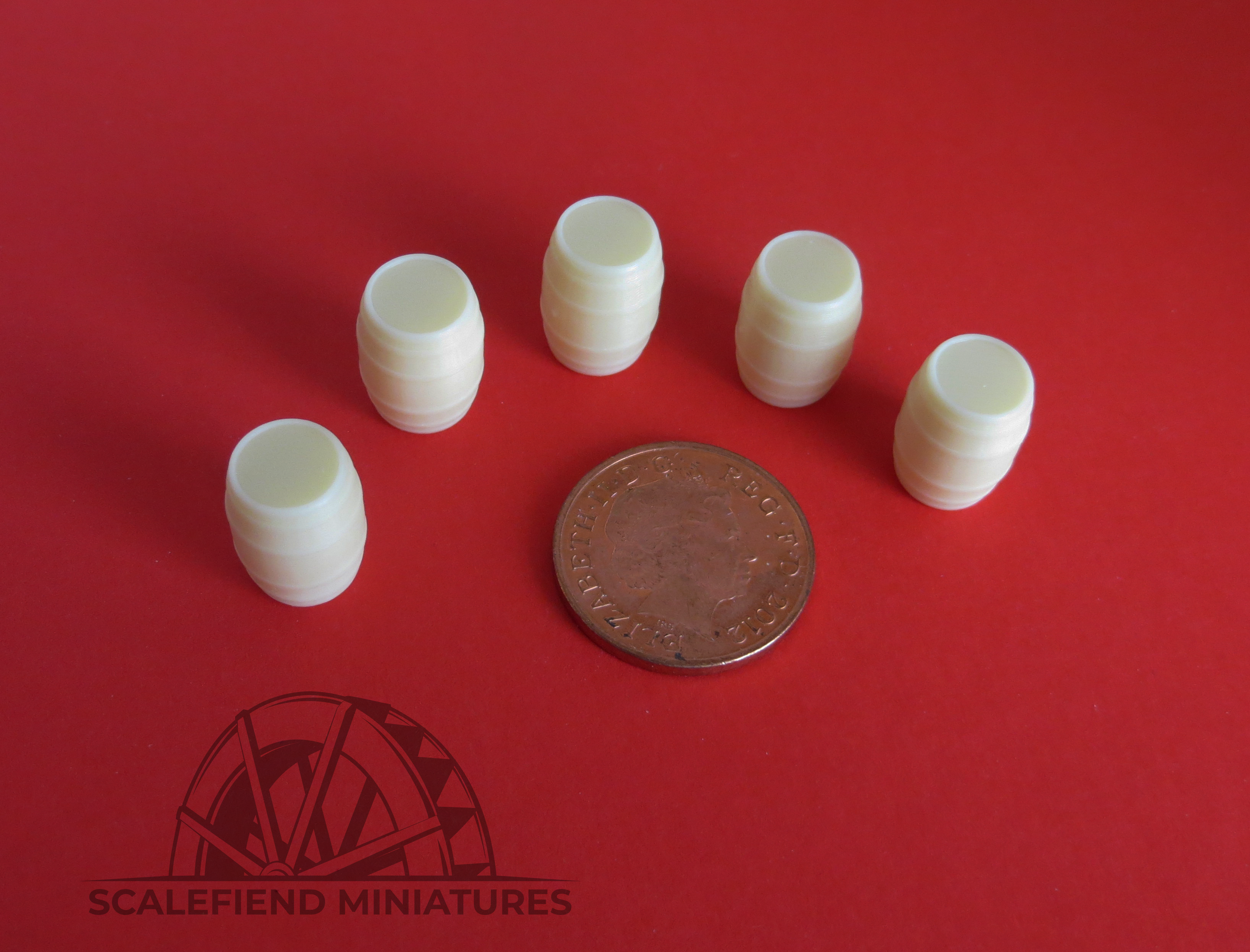 molded filled with dirt NEW 1/72 Scale 24 Wooden Barrels plastic 