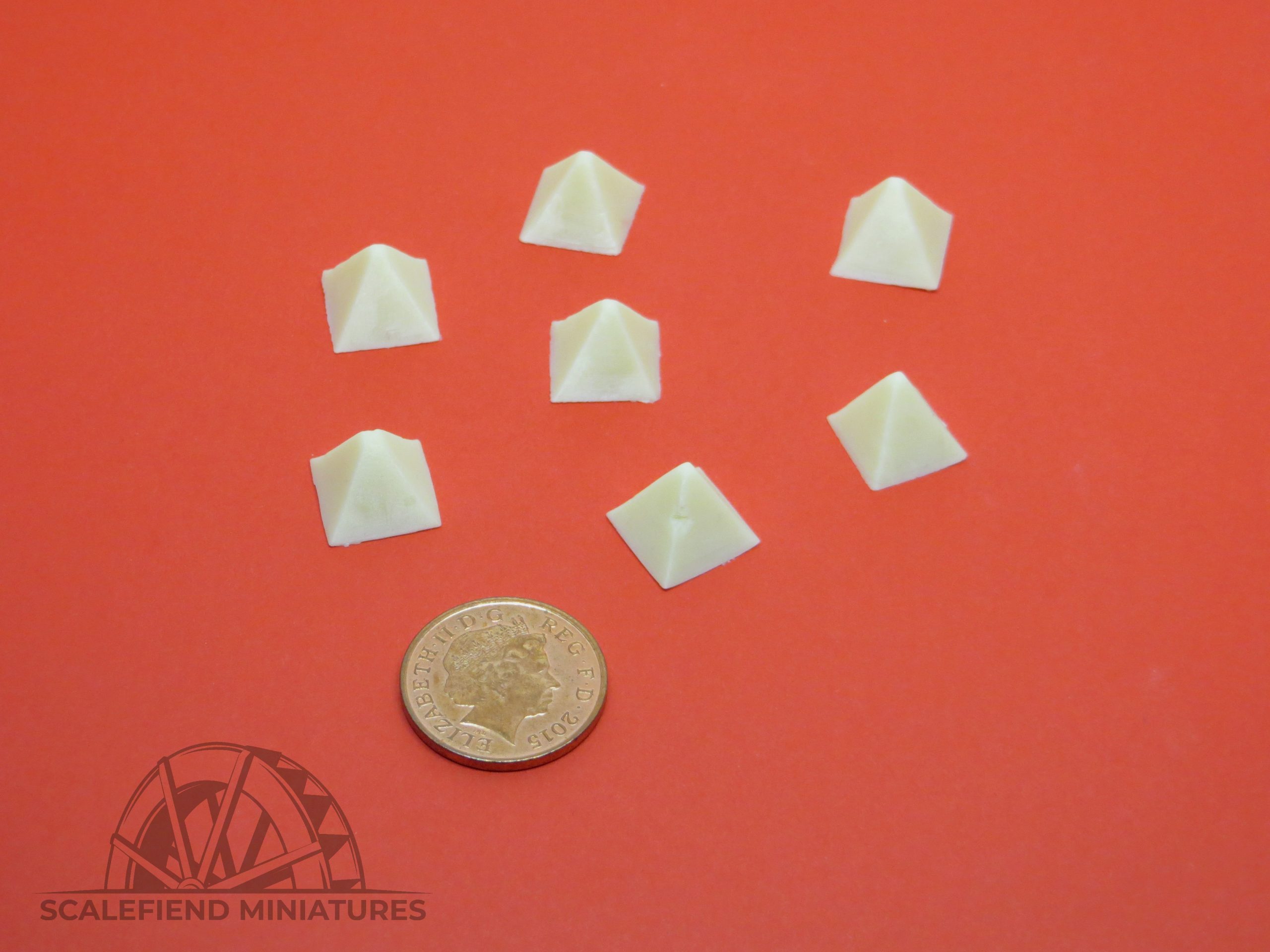 16 x Dragon's Teeth Tank Traps 15mm 1:100 Scale also 1:144 