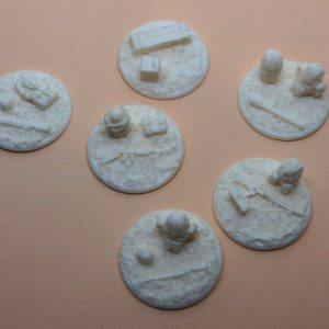 6 pieces 20mm 1/72 German & US Chain of Command jump off points markers 